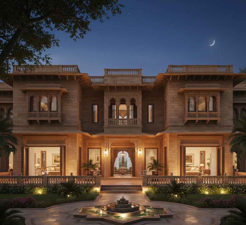 Modern residential home planning with traditional Indian elements and Vastu-balanced design